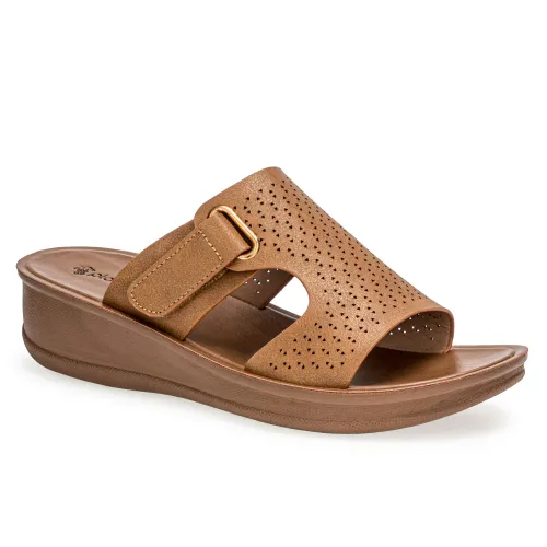 Platanitos  de Mujer modelo Sandalia Dama Sw 20h0 cameles sintéticos mujer 2025042121052496111 Sintético Sintético